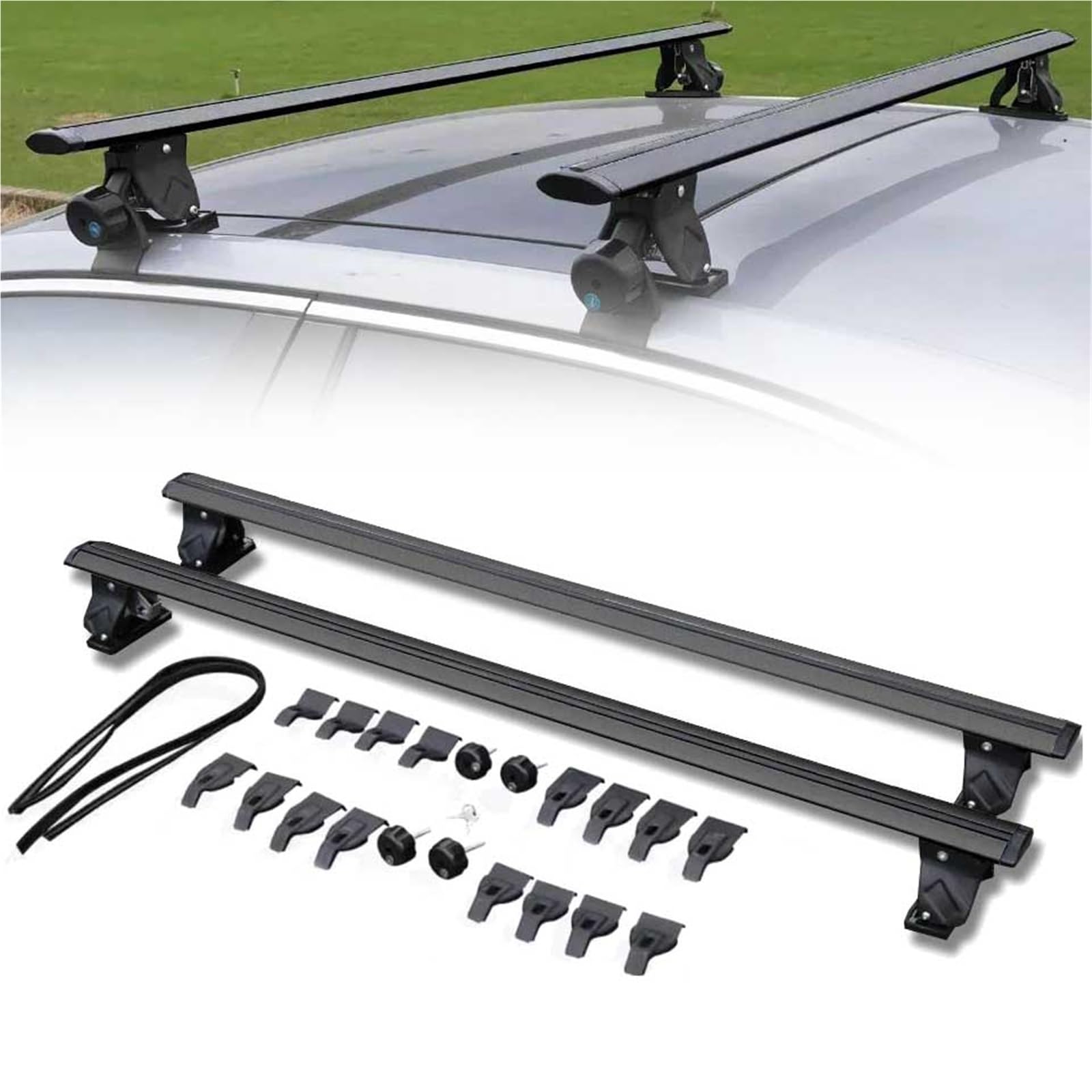 Barras transversales con cerradura para Infiniti Q50 portaequipajes de aluminio ligero