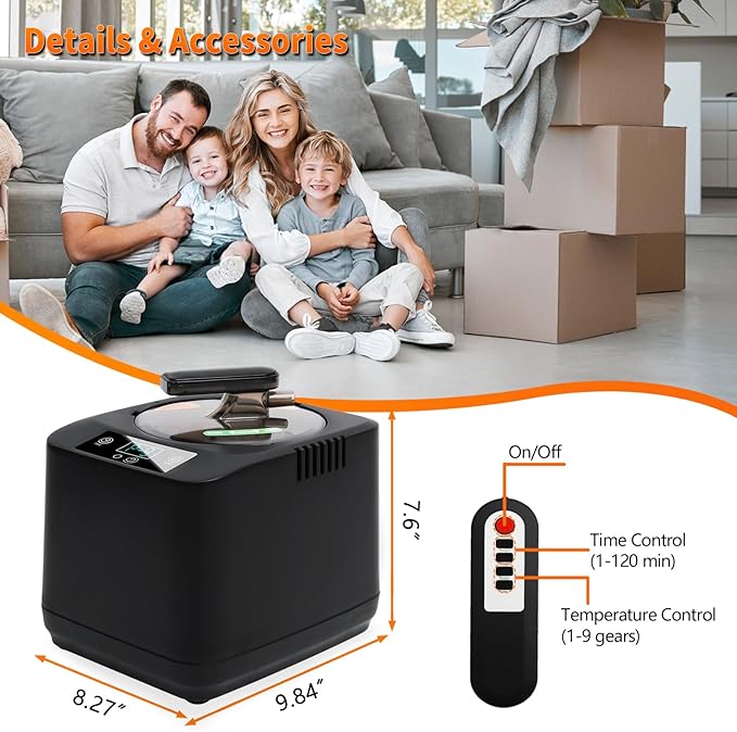 Generador de Vapor Portátil para Sauna 3L 1200W Control Remoto miniatura 2