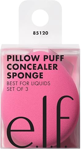 Pillow Puff Concealer Sponge di e.l.f., beauty blender per un’applicazione del trucco uniforme e senza sbavature con...