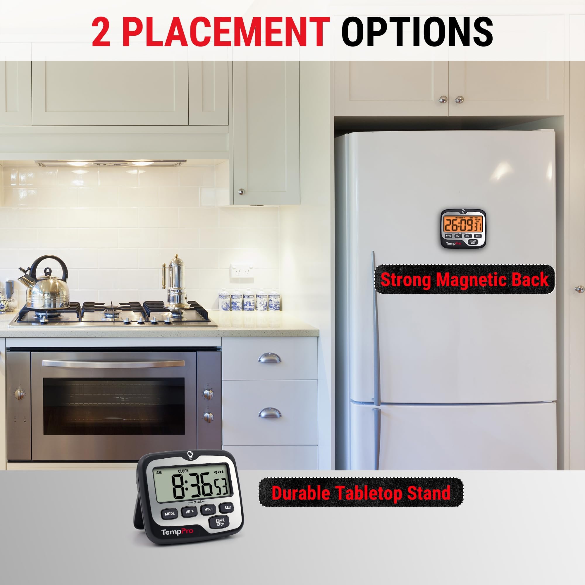 TempPro Digital Kitchen Timer - Count Up/Down -7 TempPro Digital Kitchen Timer - Count Up/Down -7