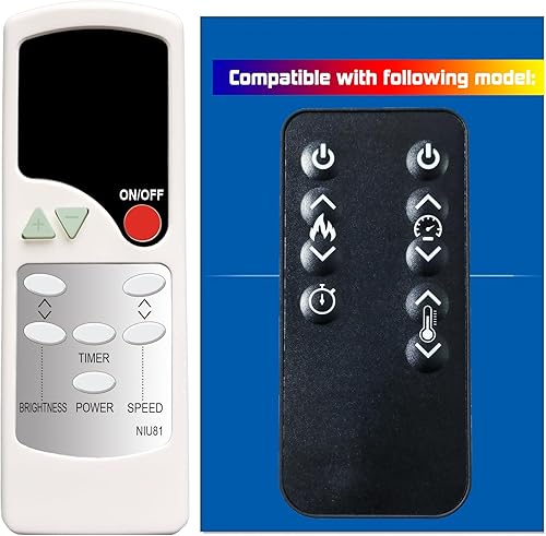 Mando a Distancia de Repuesto para Chimenea Eléctrica Hearthstone Festival Festivo F18-17LT F23-17LT F18-17LT1 F23-17LT1 disponible en Yaxa Venezuela