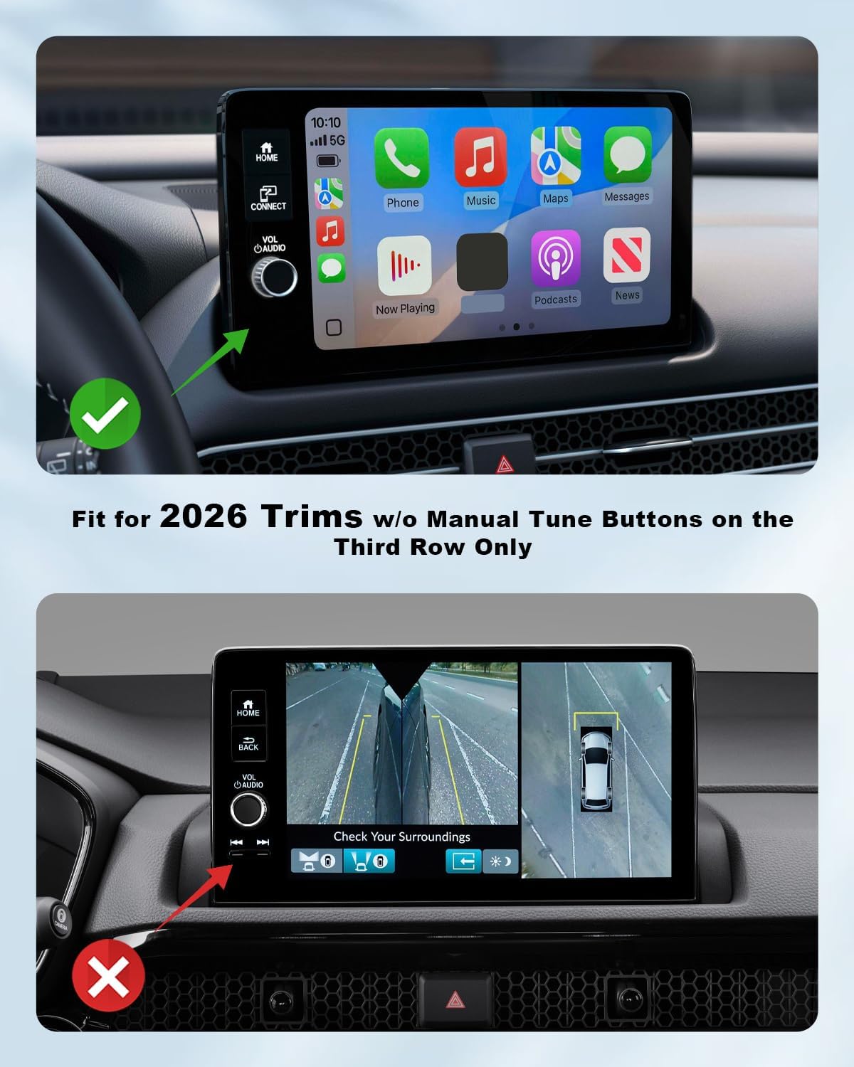 CDEFG for 2026 Honda CR-V CRV Screen Protector Matte 9-Inch Touchscreen, Tempered Glass [No Glare & Fingerprint] for 2026 Honda CR-V Hybrid Accessories 9H Hardness