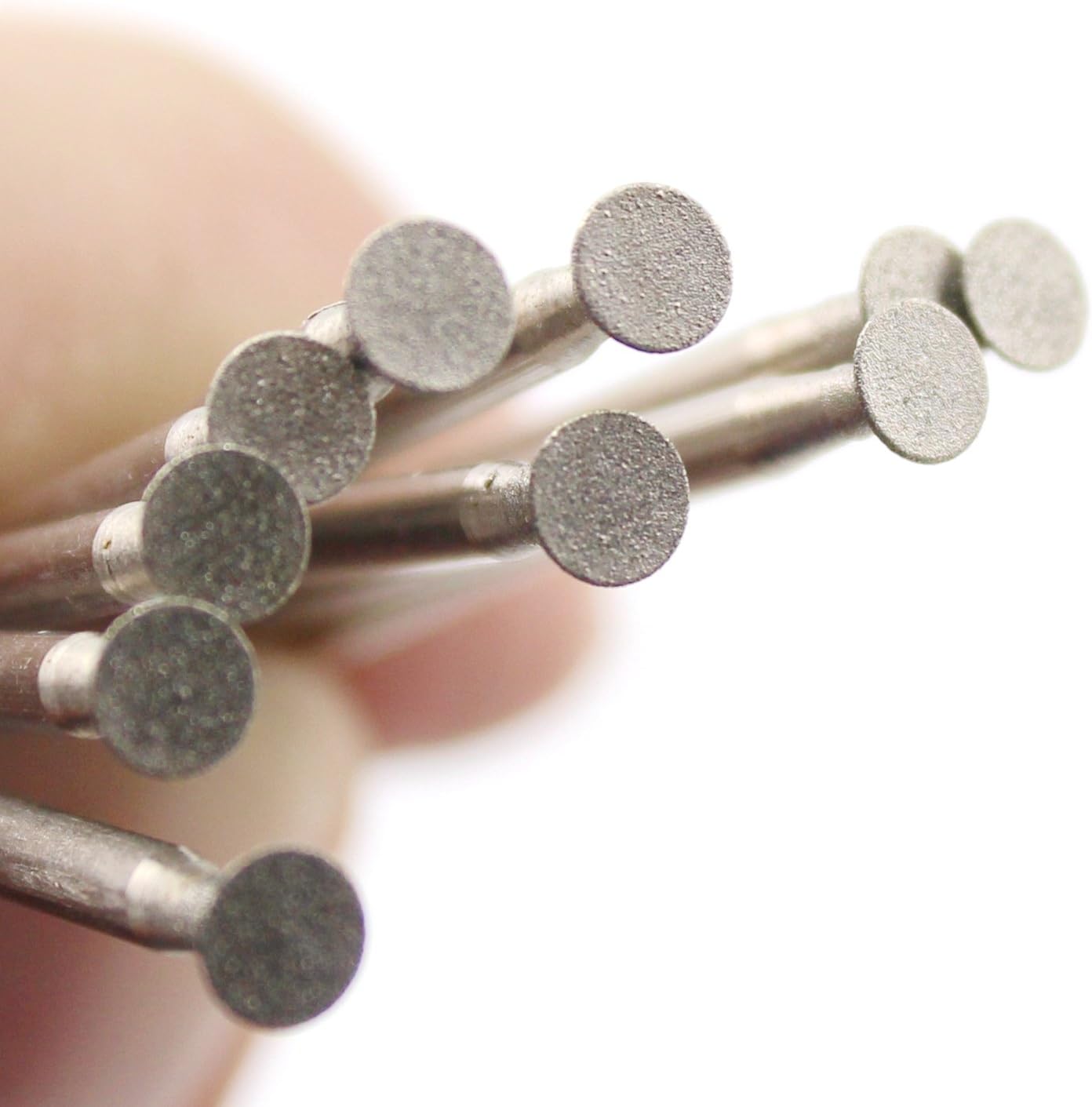 ILOVETOOL 4mm Super-Thin T Diamond Grinding Head Rotary Bits Burrs Mounted Point for Dremel Engraving needles Tools Pack of 30 Pcs