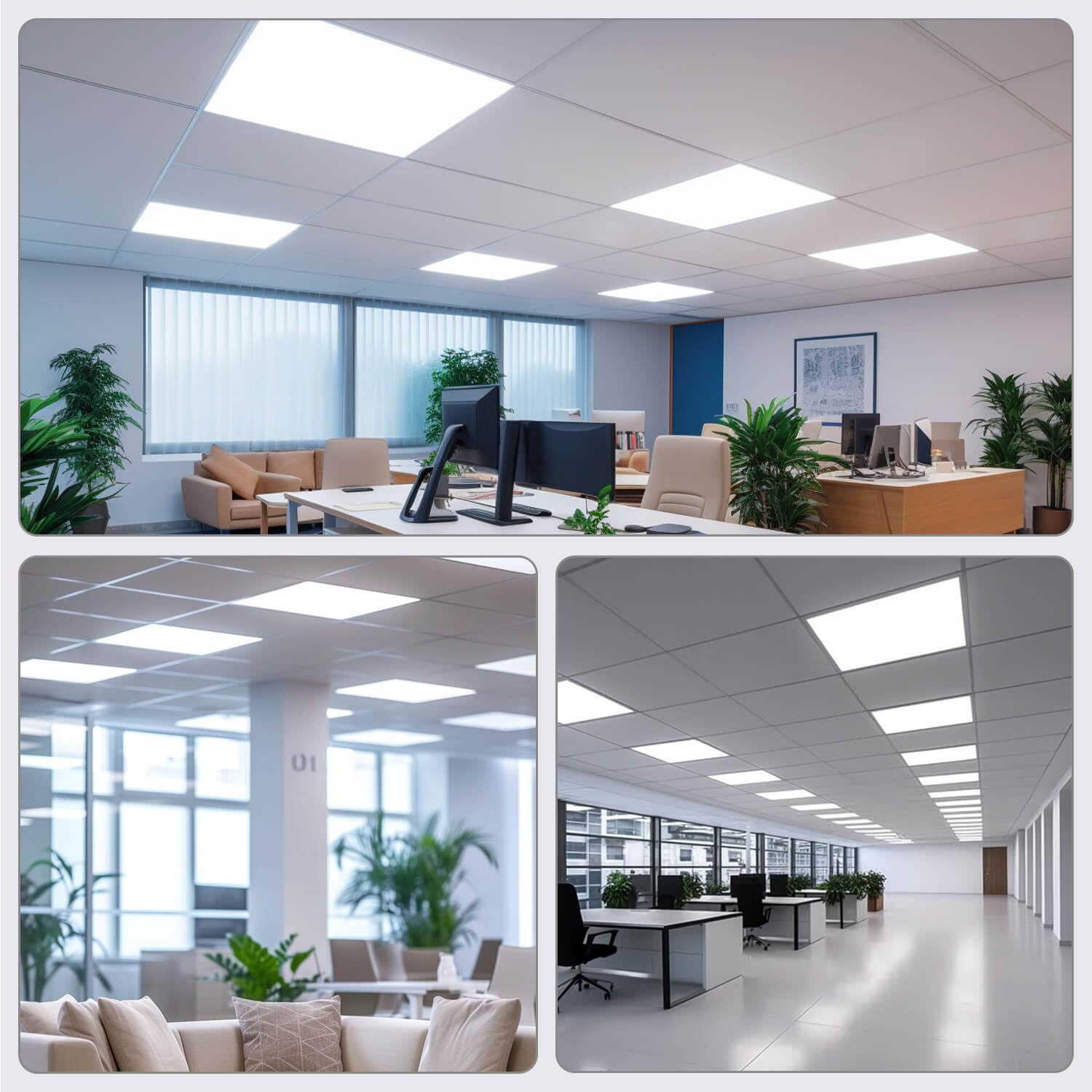 Europalamp - 4 Dalles LED PREMIUM Ultra Slim 600x600 40W Blanc Neutre 4000k