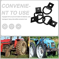 Vista 7 de 4pcs Heavy Duty Trailer D Rings Tie Down Anchors Hooks for Truck Bed Cargo Securing with Mounting Hardware, Utility Trailer Tie Downs for Hitch and