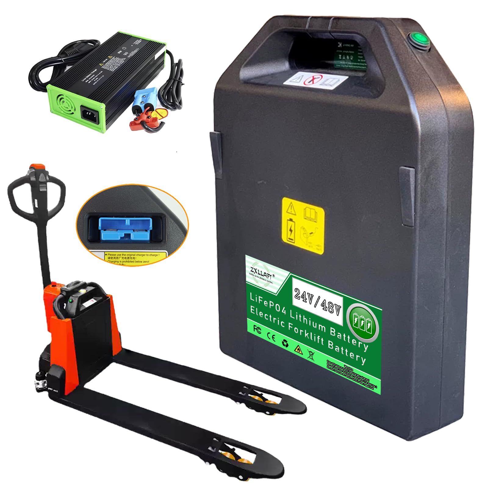 Lithium-Batterie 24 V 48 V Batterie elektrischen Hubwagen für PTE15Q Wiederaufladbare Batterien für Elektro-Gabelhubwagen PTE20Q Integrierte BMS-Schutzplatine