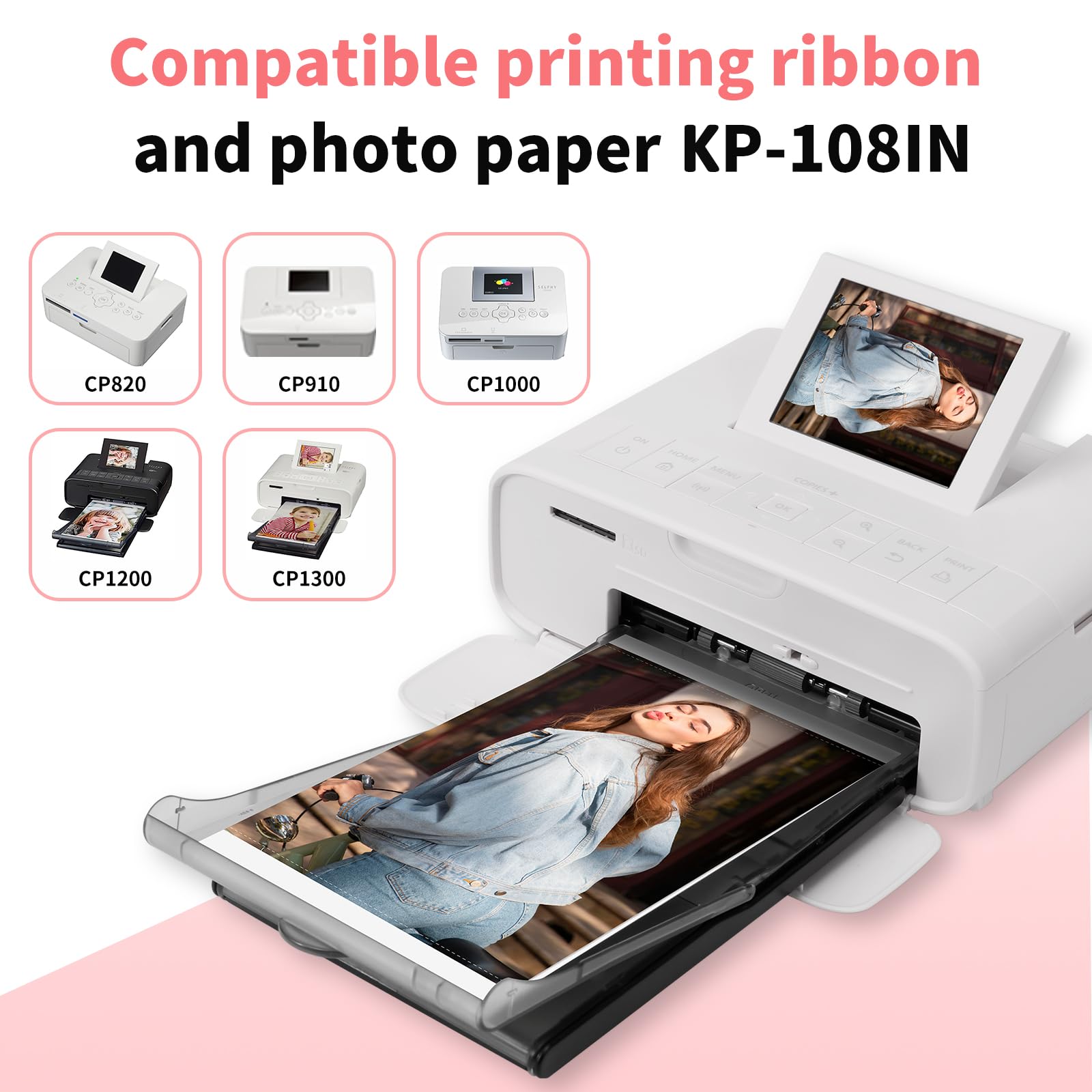 Amazon.co.jp: Canon Selphy CP1500 インクと用紙 KP-108IN KP108 3色