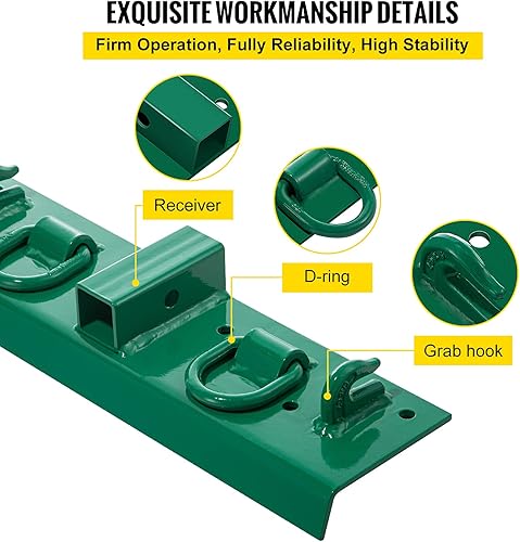 Miniatura 4 de VEVOR Ganchos de perno para tractor, ganchos de agarre compactos de 14 pulgadas, ganchos de perno forjados G70 de 4700 libras para cubo de tractor