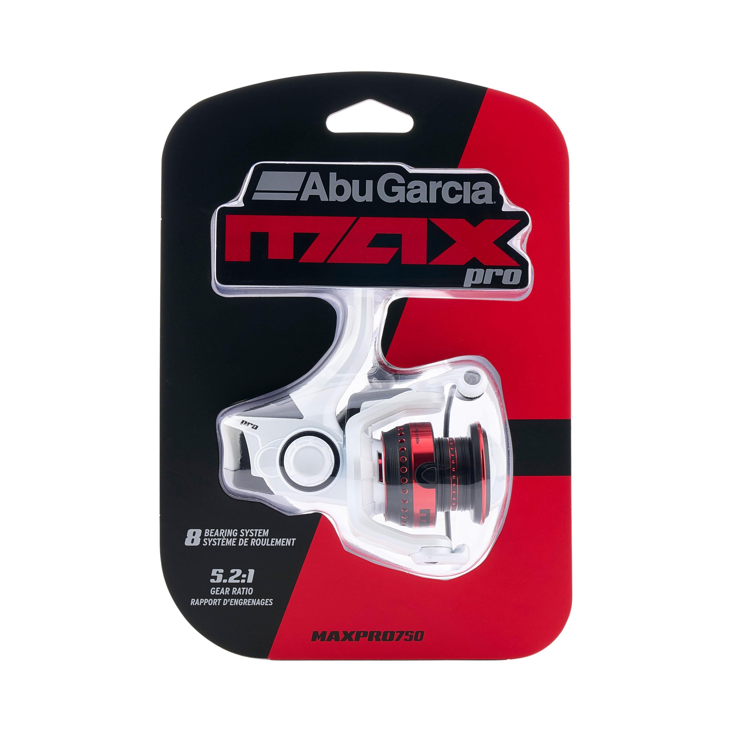 Abu Garcia Max Pro Spinnrolle | Leicht & langlebig | Süßwasser-Angelrolle für Angler | Sanfter Widerstand, hohe Übersetzung, sofortige Rücklaufsperre | Bass, Forelle, Walleye | Mehrere Größen
