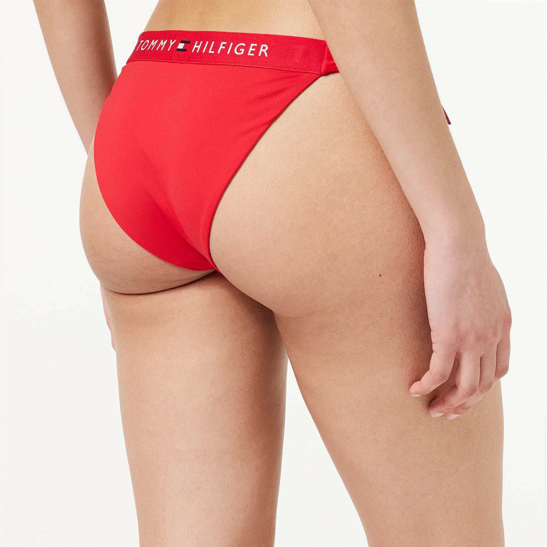 Tommy Hilfiger Damskie bikini boczne sznurowane, Primary Red, M
