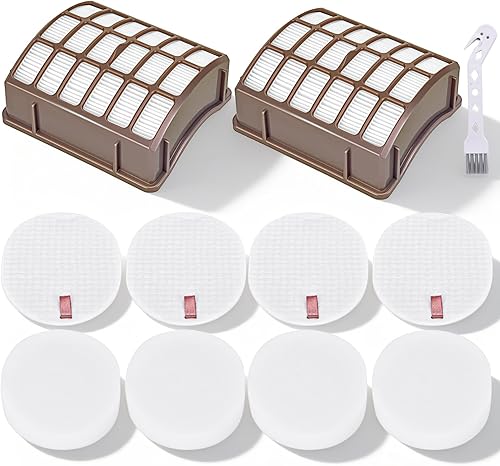 Leadaybetter 2 filtros HEPA + 4 filtros de espuma y fieltro para Shark Navigator Professional (NV70 NV71 NV80 NVC80C UV420) y Rotator Professional