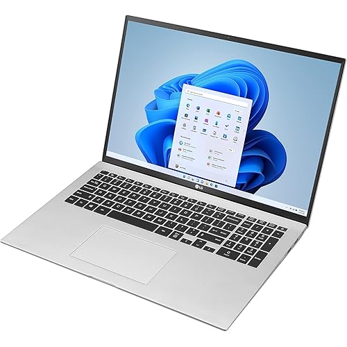 LG gram 17Z95P Laptop 17" Ultra-Lightweight, IPS, (2560 x 1600), Intel Evo 11th gen CORE i7, 16GB RAM, 2TB SSD, Windows 11 Home, 80Wh Battery, Alexa Built-in, 2X USB-C, HDMI, USB-A – Silver