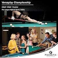 Vista 7 de Taco de billar, 58" de 2 piezas, palo de billar de arce canadiense con empuñadura ergonómica y punta de 13 mm, palo de billar profesional en 6 Rojo