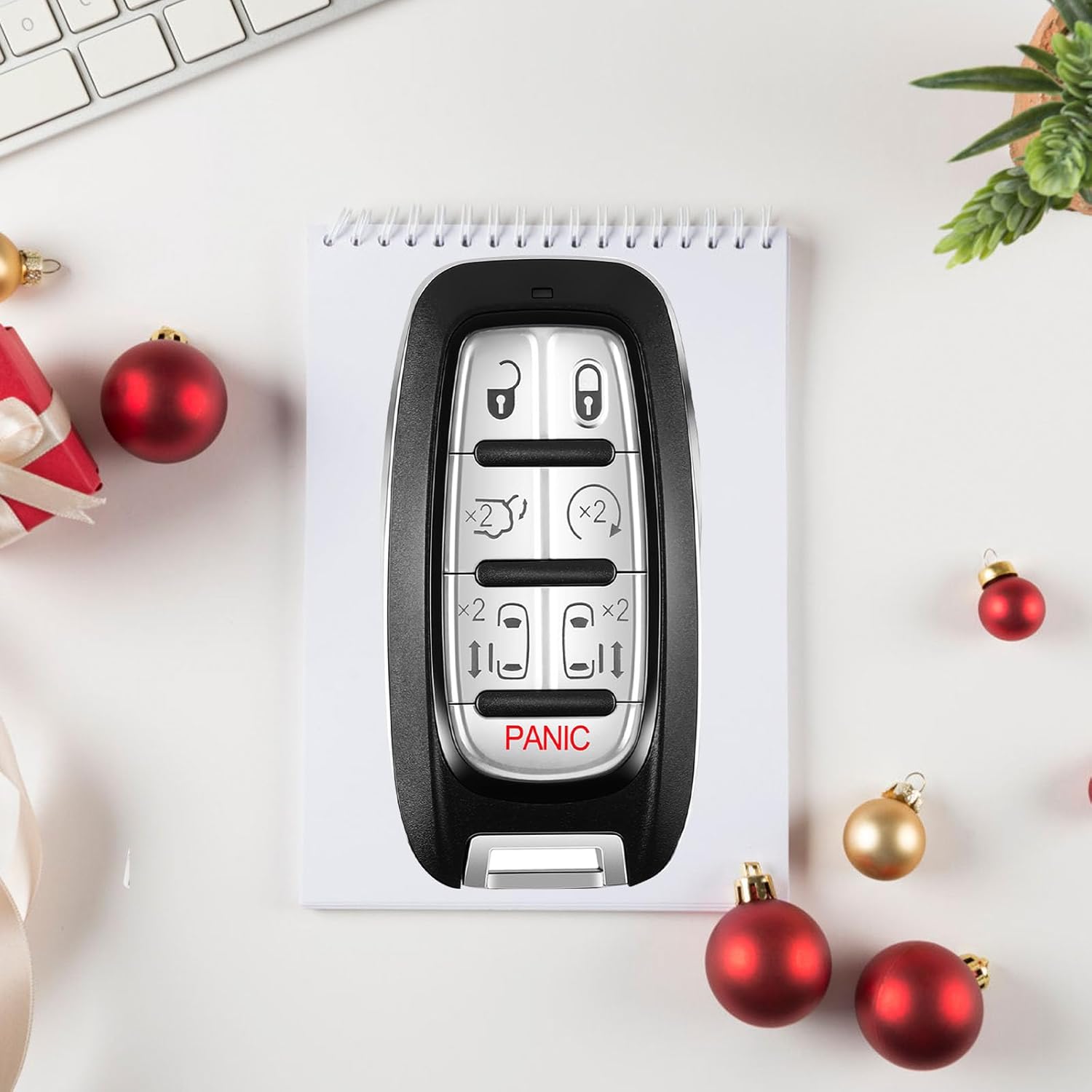 Self-Programmable Replacement for Proximity Smart Keyless Entry Remote Control Key Fob Compatible with 2017 - 2021 Chrysler Pacifica ,2020-2021 Chrysler Voyager , (FCC:M3N-97395900 68217832AC) 1PCS