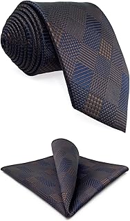 [S&W SHLAX&WING] メンズ ネクタイ セット ポケットチーフ付きネクタイ 147cm サテン織 フォーマル