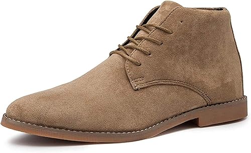 Amazon Ramemo ショートブーツ スエード メンズ チャッカブーツ 紳士靴 レースアップ プレーントゥ 短靴 ブラック ブラウン カーキ カジュアル 滑り止め ワークブーツ 成人式 卒業式 入学式 アウトドア Ramemo ブーツ