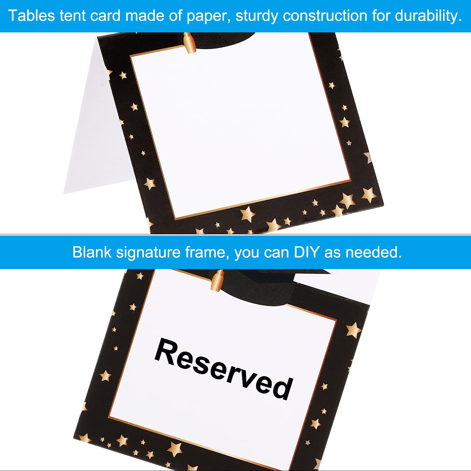 PATIKIL 96 Pack Reserved Table Signs - Image 3