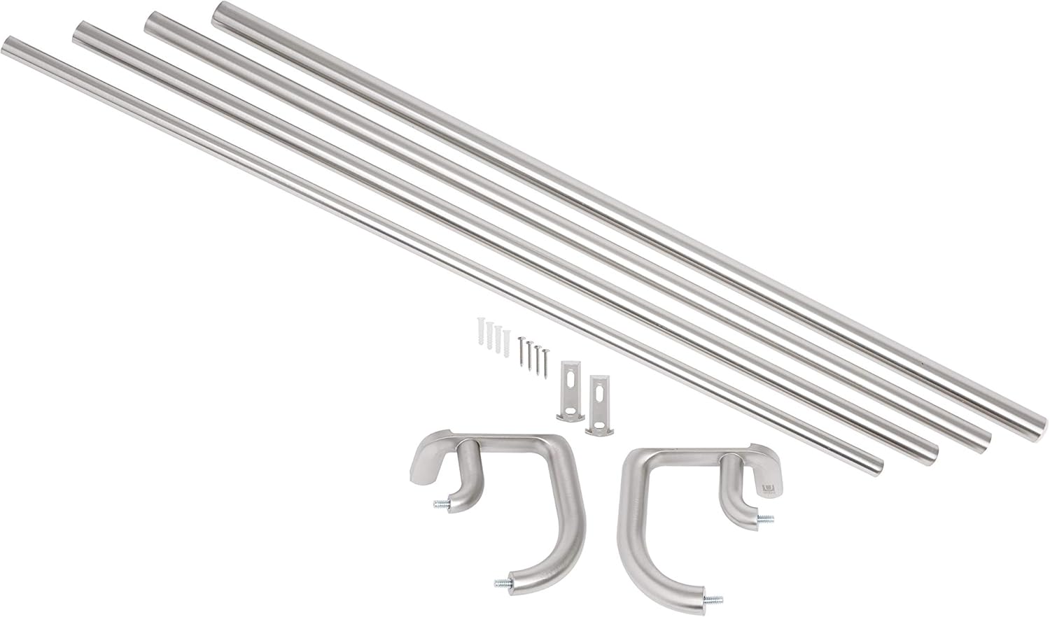Umbra Twilight Double Curtain Rod Set, 28-48", Nickel : Home & Kitchen
