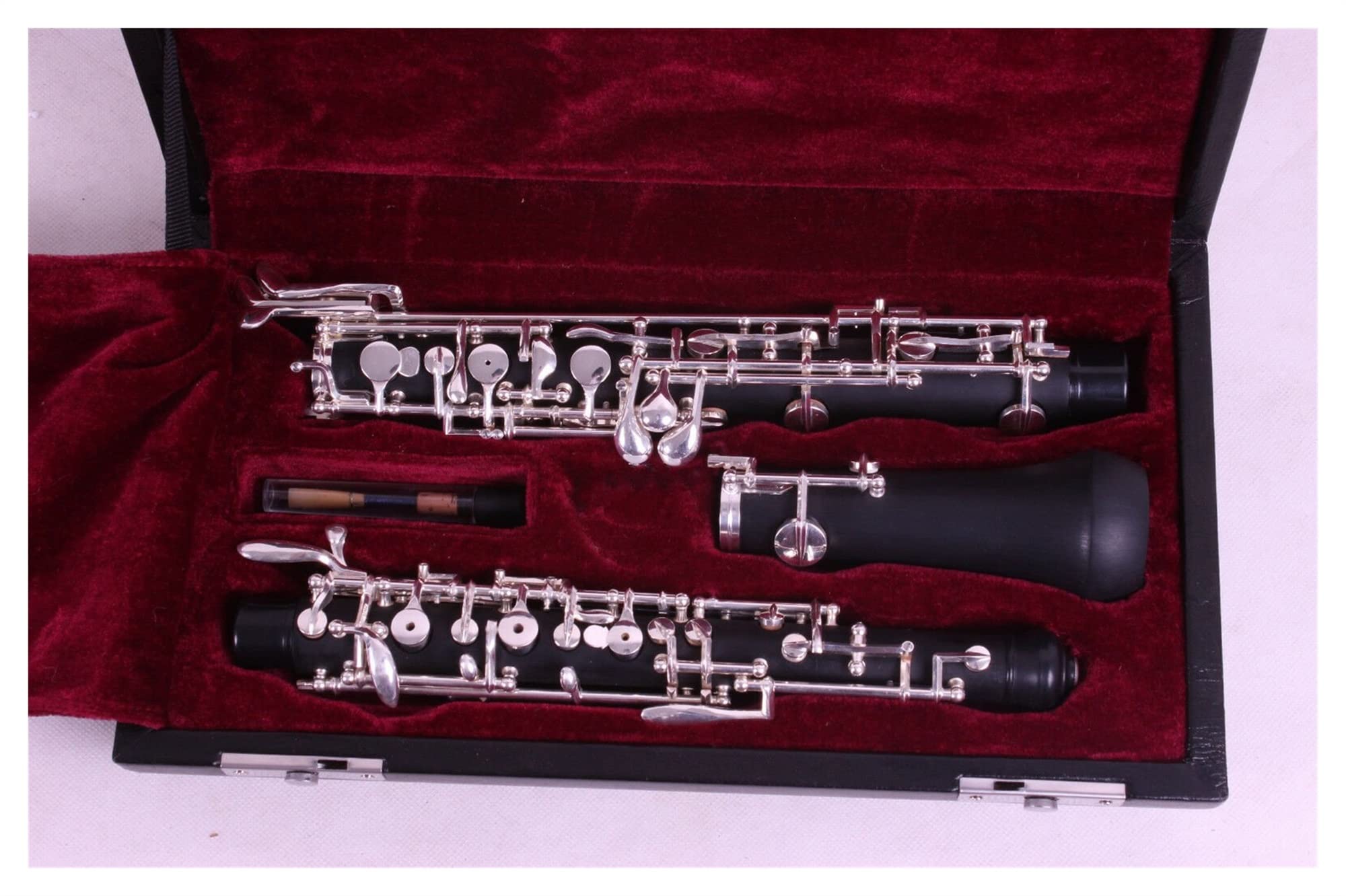 Strumento Oboe New Oboe C Key Hard Gomm Gomma Wood Resonance F con Custodia Principiante di Oboe