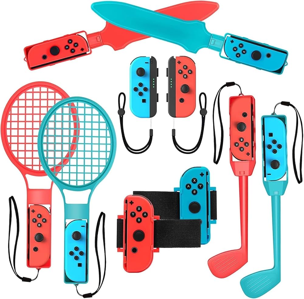Nintendo Switch Sports Grip x10 とソフトのセット Amazon.co.jp: ANTIJI 新登場【10 in 1セット】Switch Sports