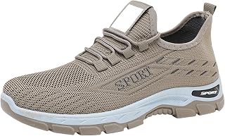Generisch Zapatos ortopédicos transpirables de verano para hombre, ligeros, tenis, fitness, correr, para el tiempo libre, para el tiempo libre, para correr, correr, correr, para hombre, caqui, 41 EU