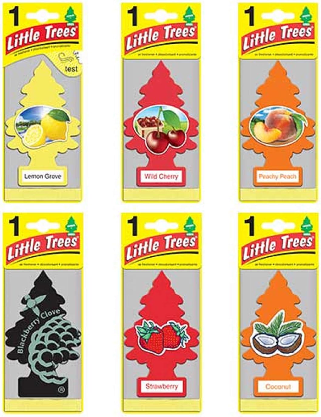 Little Trees Assorted Air Freshener Fruit (Pack of 24)