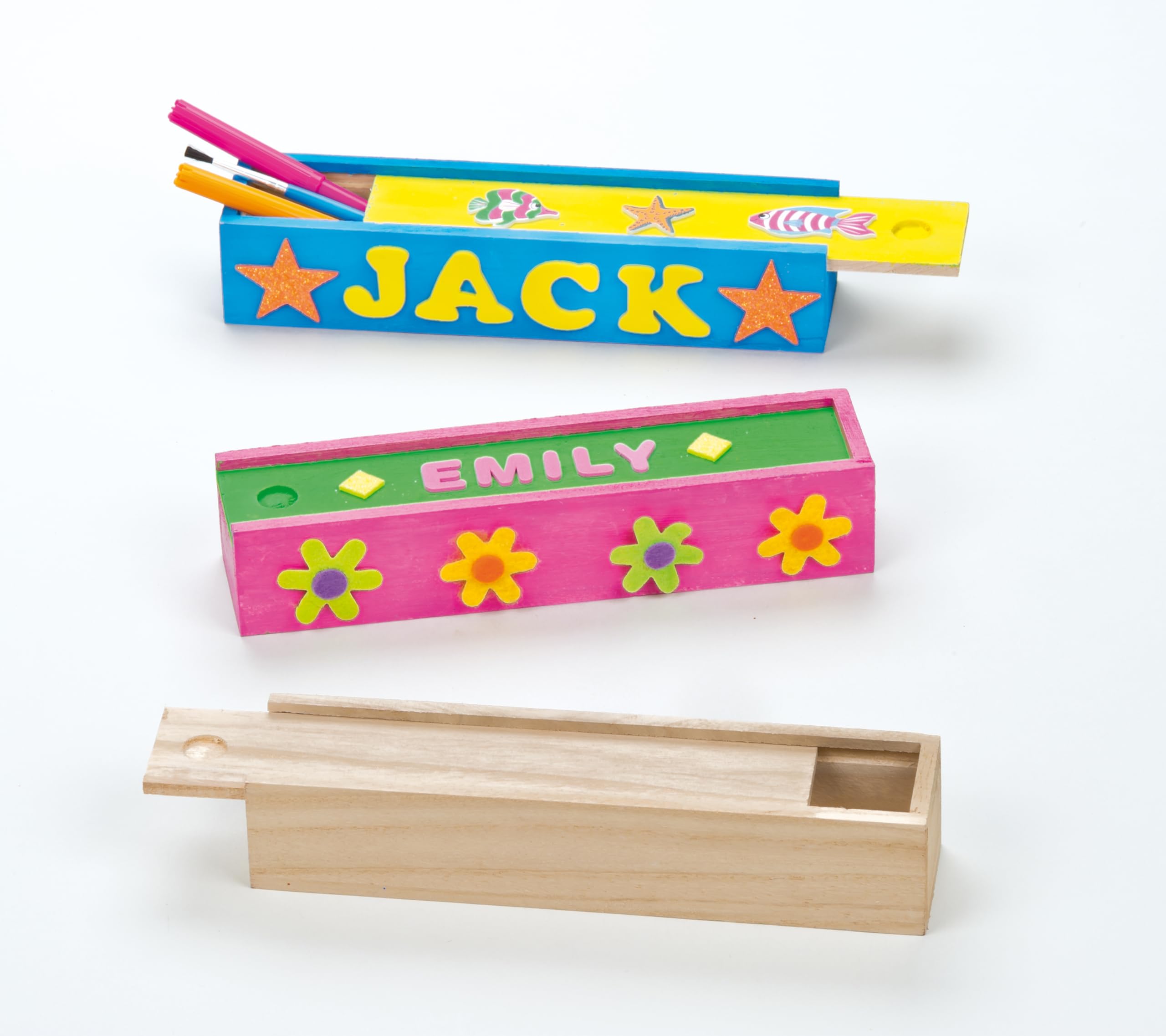 Baker Ross Piume Di Legno 3D (40 Pz) – Decorazioni Creative Per Bambini, Lavoretti Scolastici E Fai Da Te
