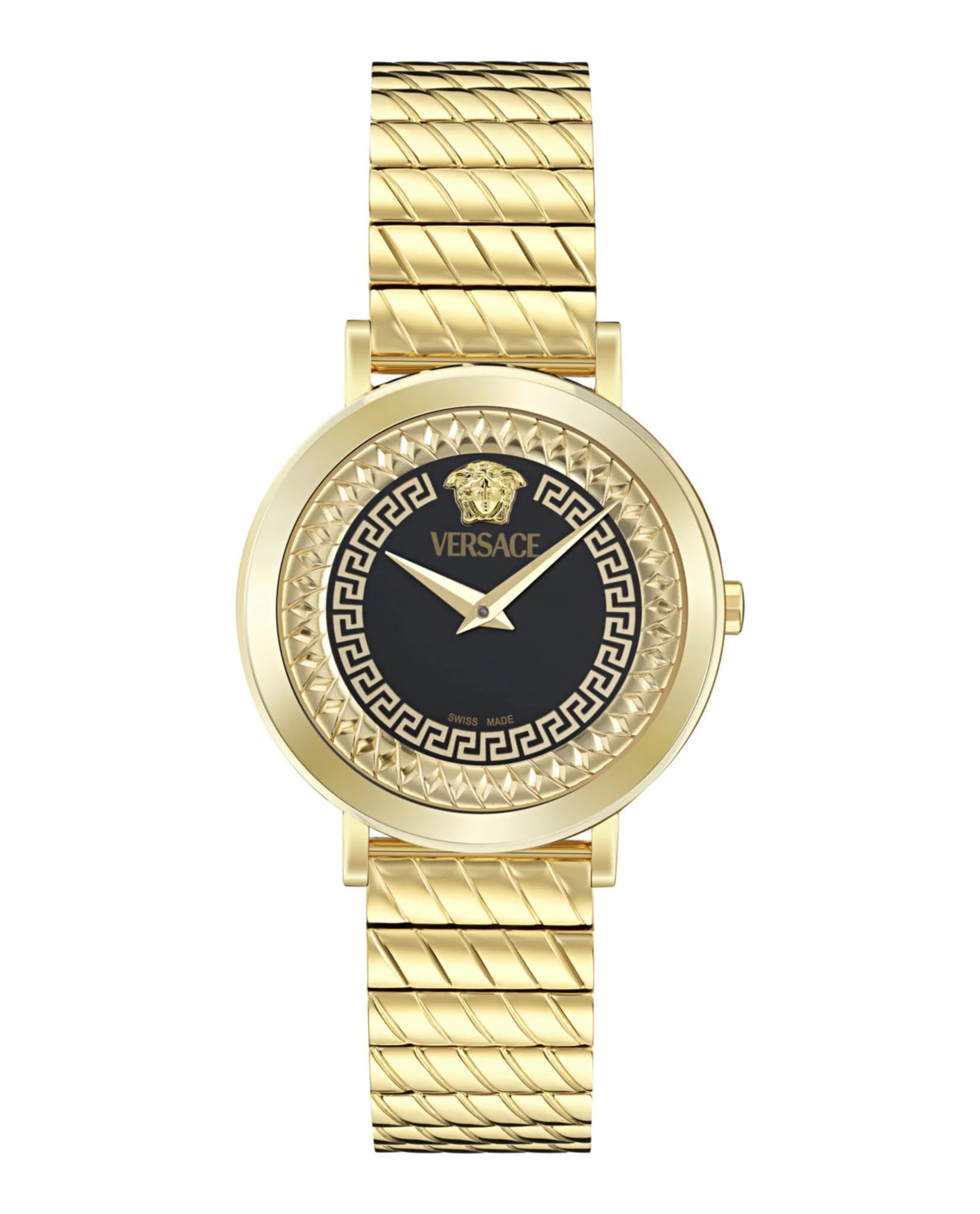Versace Women's Analogue Swiss Quartz Watch with Stainless Steel Strap VE0O00425