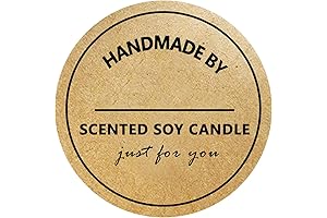 Handmade with Love Candle Label Stickers for Candle Canning