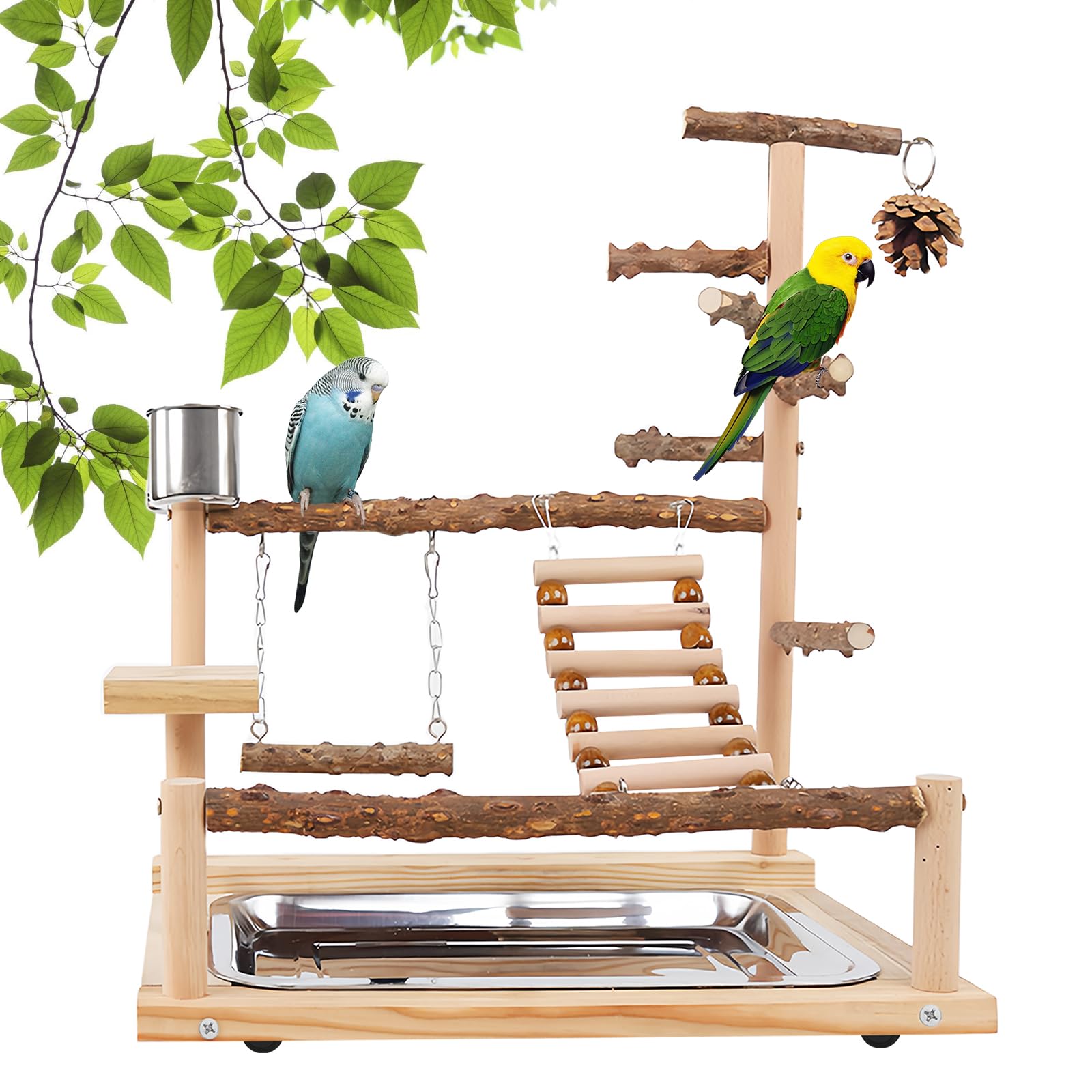 Aire de jeux pour oiseaux pour stopper l'ennui des perruches et calopsittes