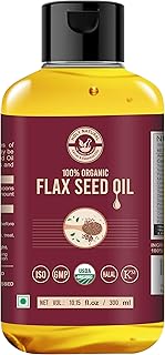 Organic Flax Seed Oil (10.15 fl oz/ 300ml) USDA Certified, 100% Pure & Natural I Virgin Cold Pressed I Food Grade - Good S...