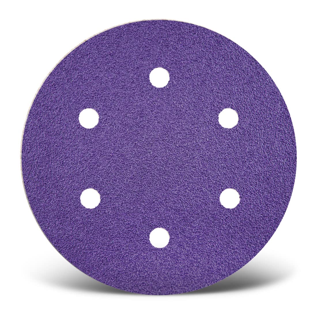 MENZER Titanium HD Dischi abrasivi 150 mm, 6 fori (50 Pz.) G60 | p. Levigatrici rotorbitali, Miscela di ceramica, supporto a gancio e anello