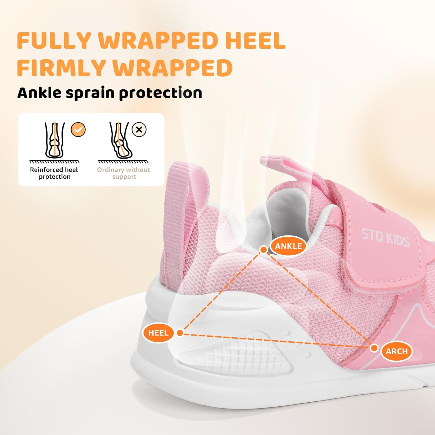 STQ KIDS Baby Barefoot First Walking Shoes with Wide Toe Box Orthopedic Toddler Shoes for 6 12 18 24 Months