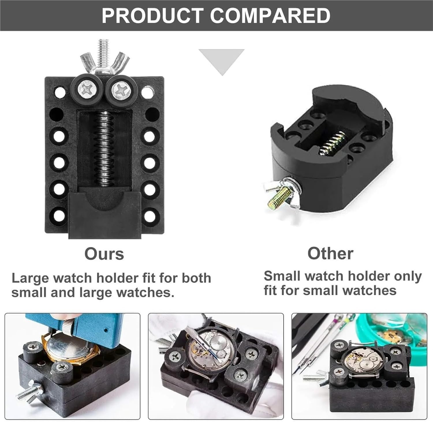 144Pcs Watchmaker Tools for Repair Watches Open Back Cover Battery Change Replacement Movement Cleaning Watch Repair Tools Kit for Watch Band Removal.
