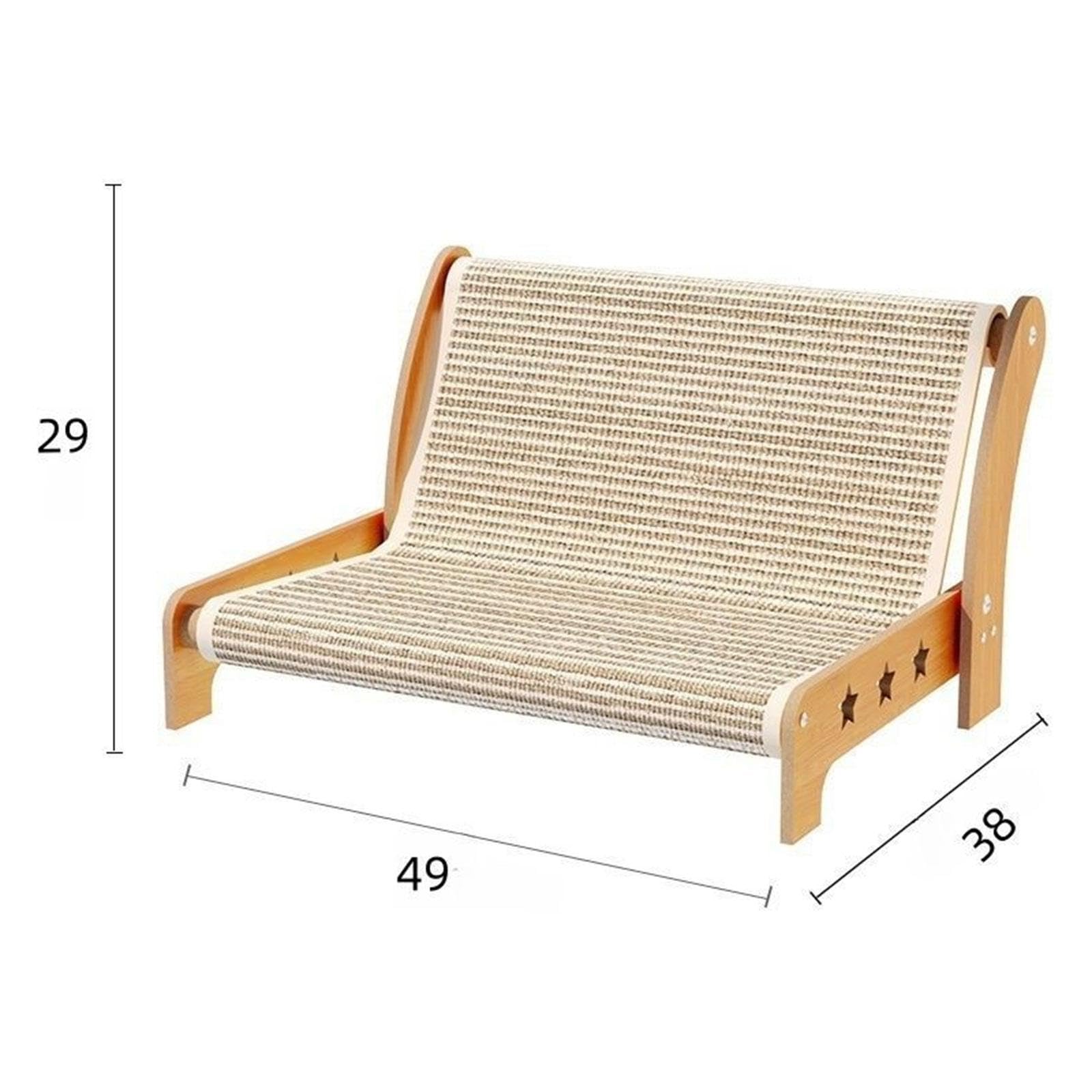 Griffoir pour Chat Fauteuil Inclinable Lit Divan Planche à Griffer Conception 2 en 1 Polyvalente pour Le Grattage et La Convient pour Les Chat, Size S