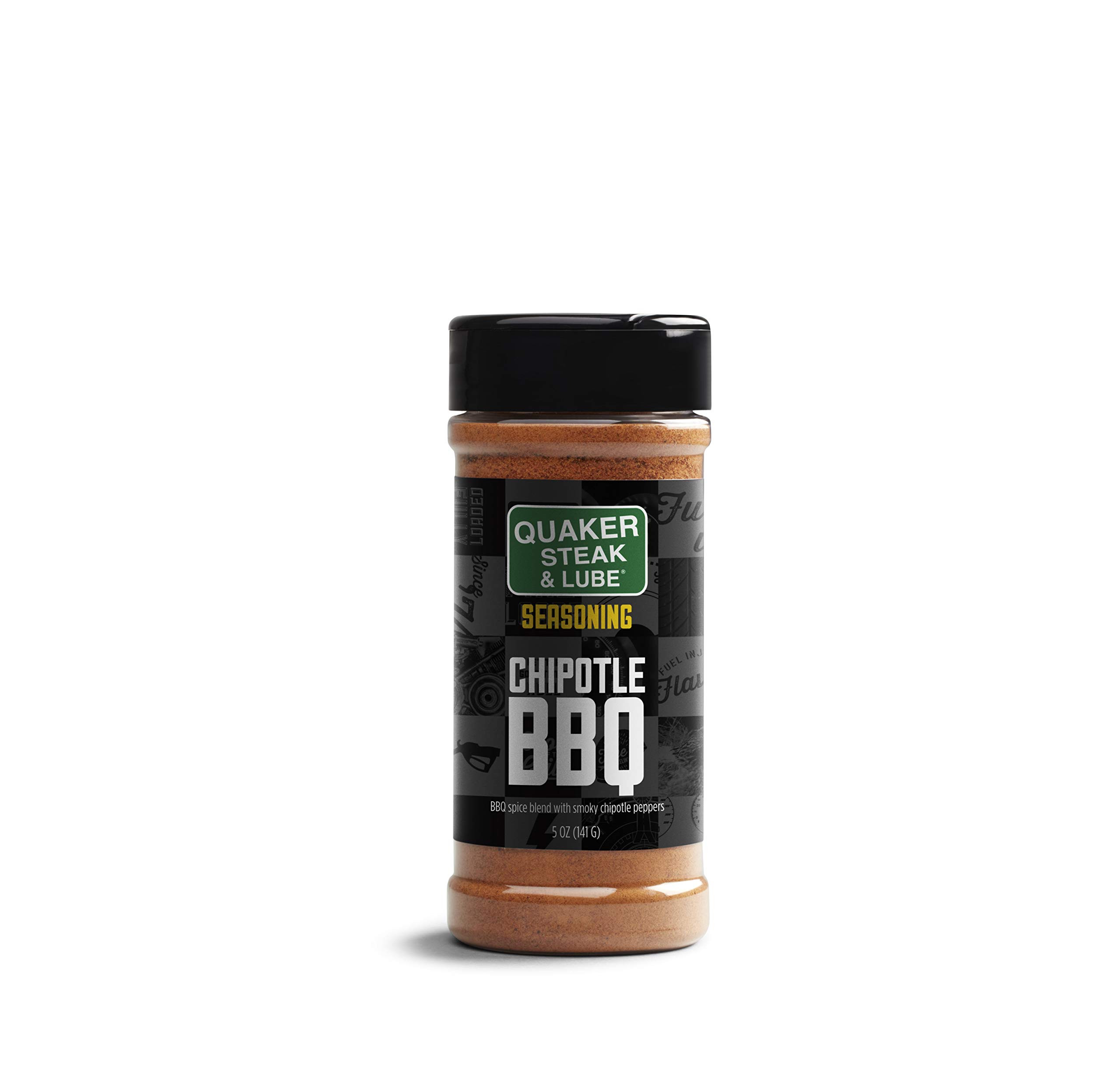 Quaker Steak and Lube Chipotle BBQ Seasoning Shaker - 5 Ounce Plastic Bottle of Quaker Steak & Lube Chipotle BBQ Seasoning Shaker
