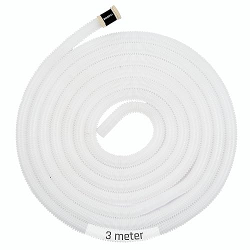 Buildskill 3M Transparent Drain Pipe for Split AC & Window AC, Durable AC Water Drain Pipe, Flexible AC Outlet Drain Water Pipe, Leak Resistant AC Pipe Cover Casing, Easy Install AC Accessories