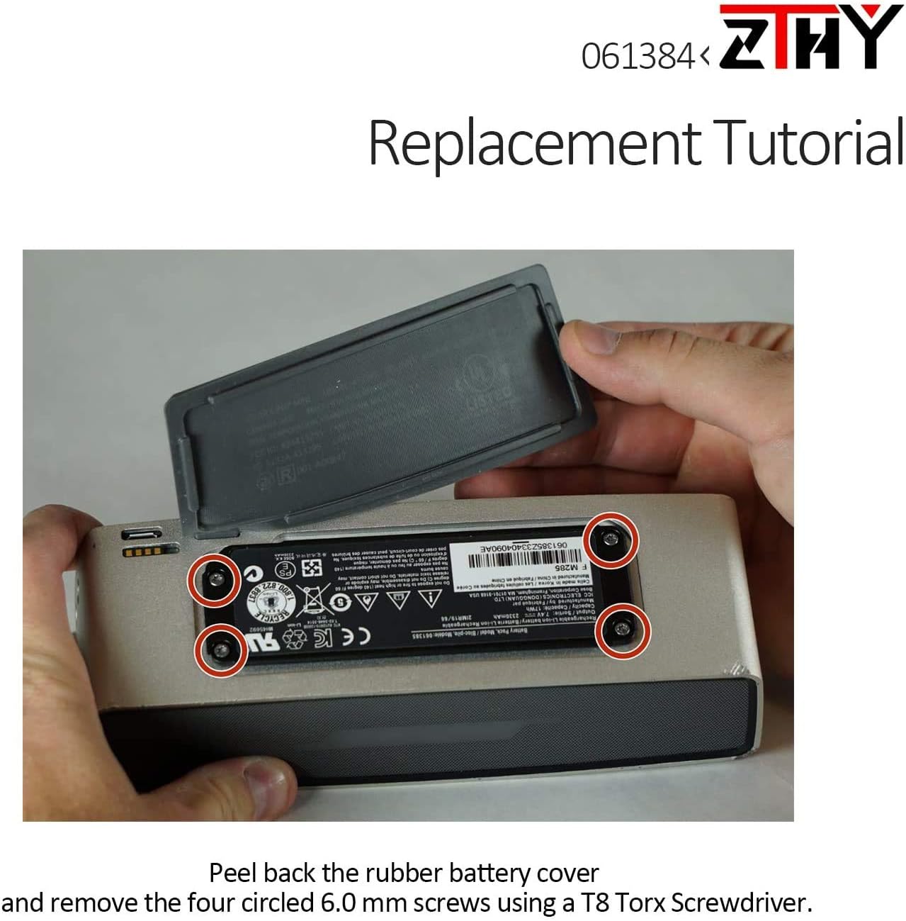 ZTHY New 061384 Battery Compatible with Bose Soundlink Mini Bluetooth Wireless Speaker（I one Model） 061386 063287 061385 Series Replacement 7.4V 2230mAh 17Wh 2cell