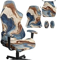 Vista 16 de Mushroom Gaming Chair Slipcover with Zipper Vibrant Computer Chair Covers Strtchable Boho-Chic Ergonomic Gamer Chairs Protector for Adults