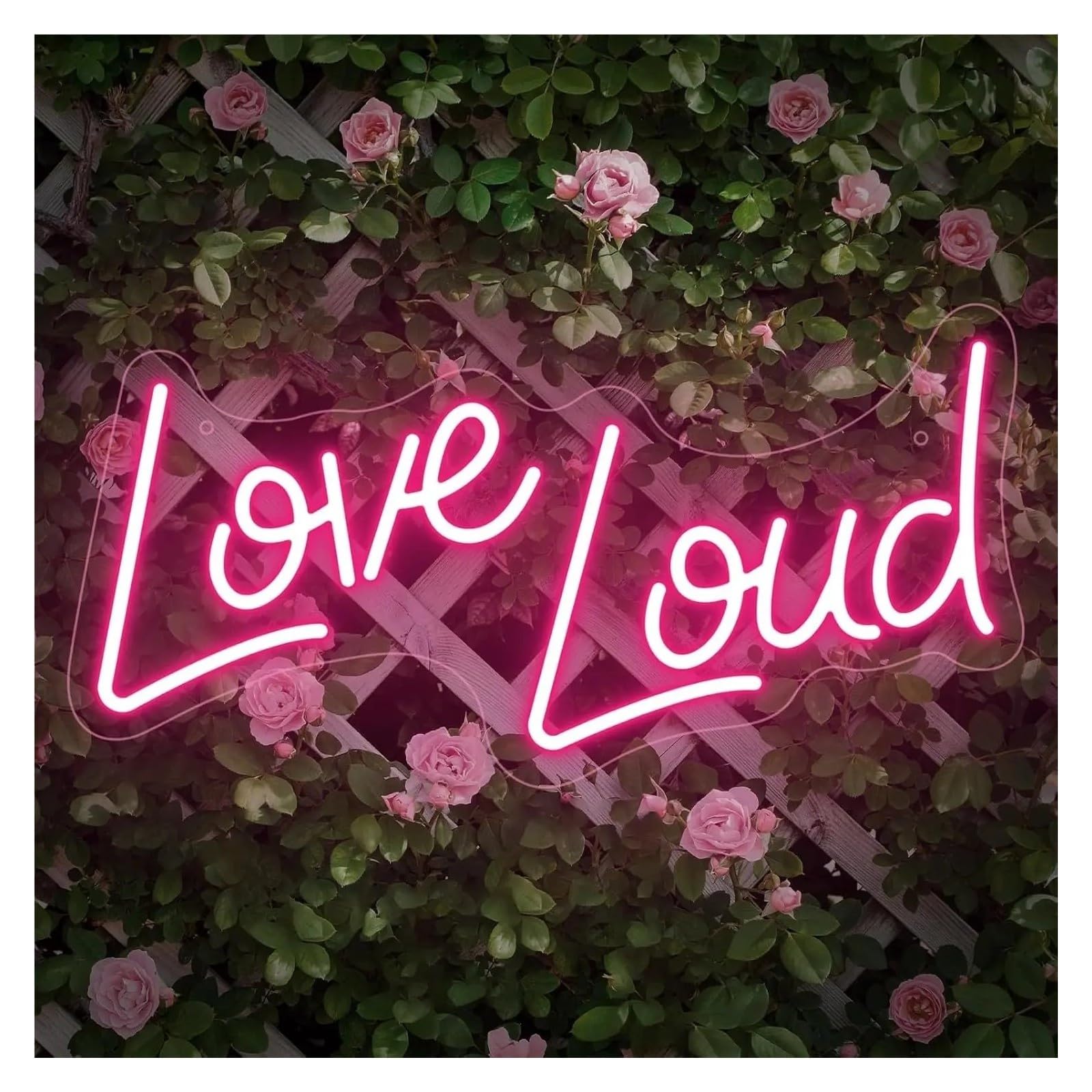 Decoración Lámparas Letrero De Neón LED Love Loud