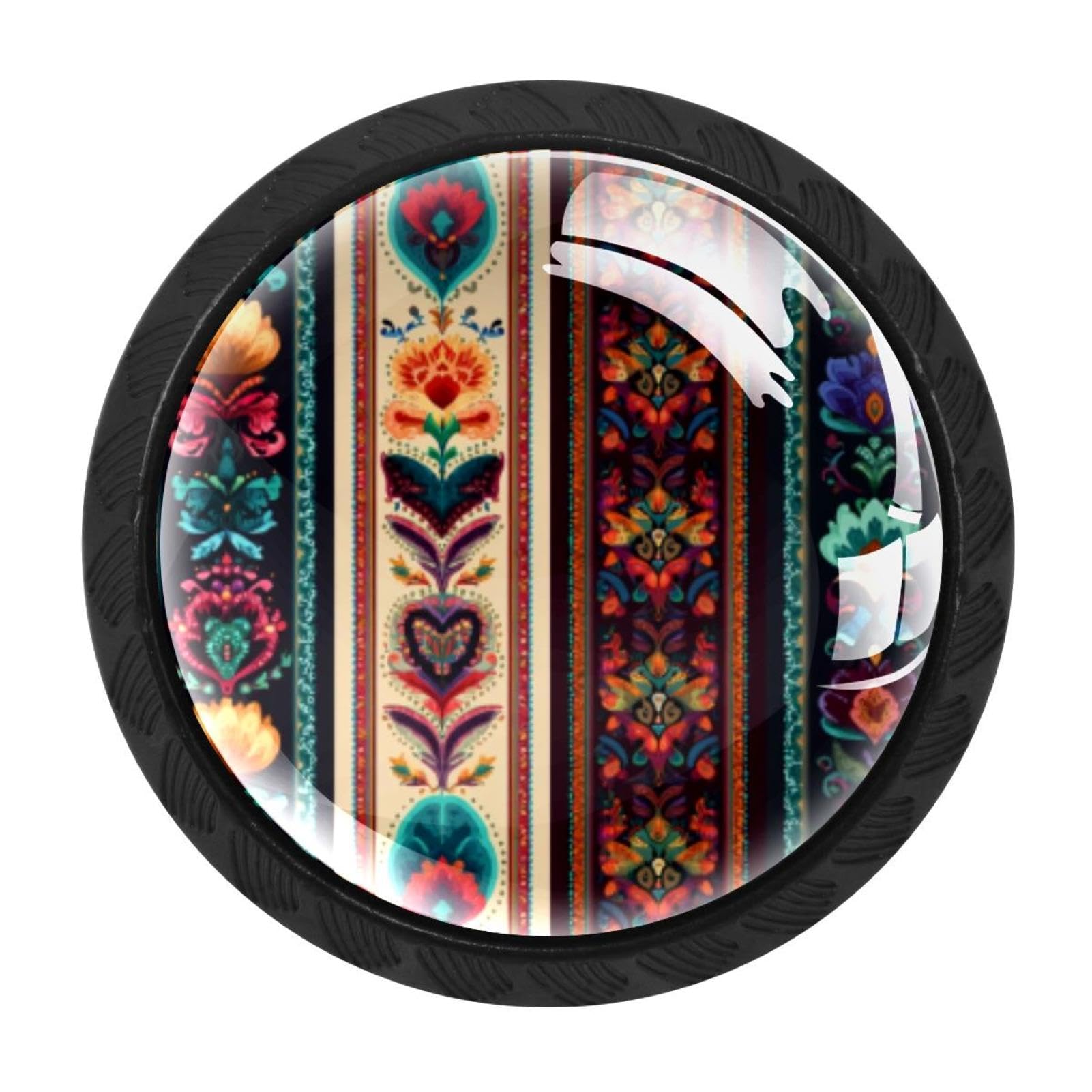 Boutons de tiroir ronds motif floral bohème pour relooker votre commode de chambre en un clin d'œil