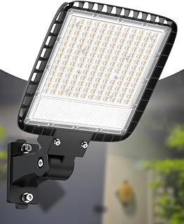 Ipackorin 150W LED Parking Lot Light 22500LM 6000K Dusk to Dawn Photocell IP65 Waterproof Outdoor Barn Pole Light