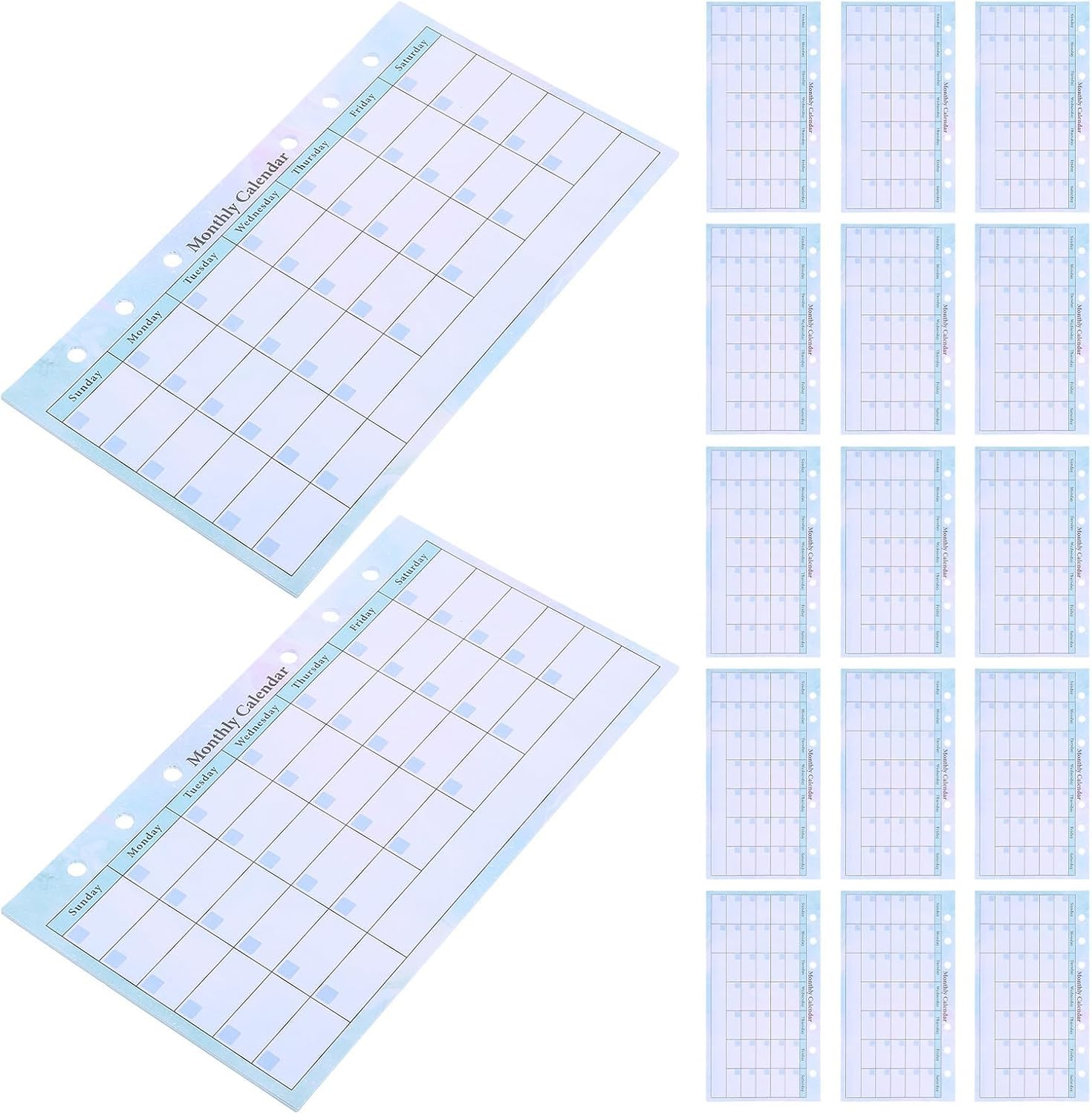 A6 Monthly Planner Refills 10 Books 6 Ring Paper Budget Organizer