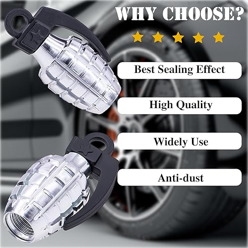 Vista 245 de Tapas de válvula de neumático, aleación de aluminio, anticorrosivas, a prueba de polvo, para automóviles, SUV, camiones, bicicletas, motocicletas