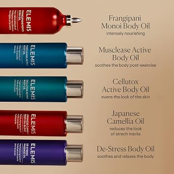 ELEMIS Japanese Camellia Body Oil Blend | Luxuriously Lightweight Body Oil Nourishes, Conditions, and Softens Stretch Marks and Postpartum Skin | 100 mL