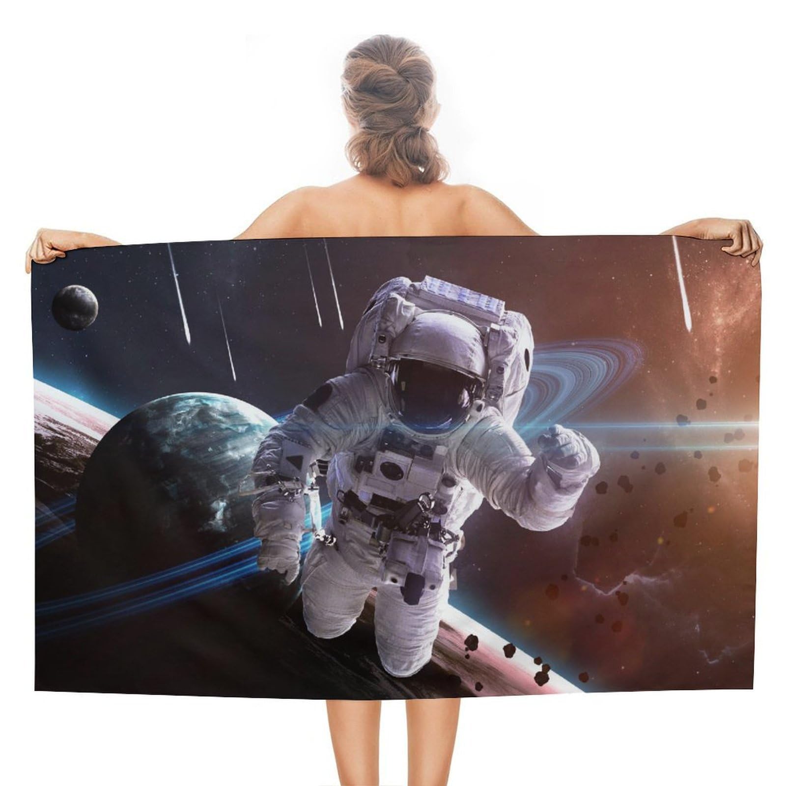 Serviette de plage astronaute pour vos séances de sport et spa