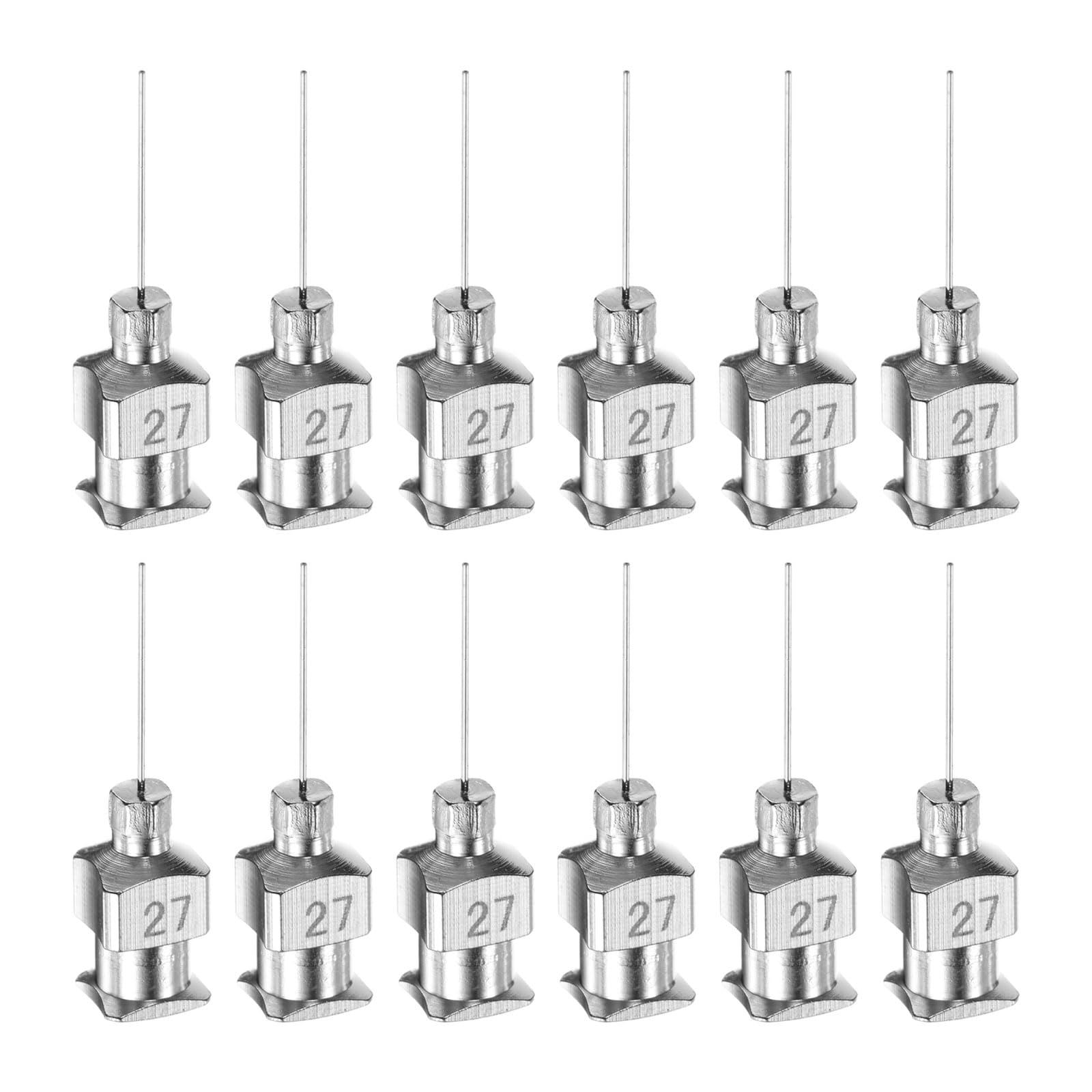 HARFINGTON 12pcs 18Gauge Stainless Steel Dispensing Needles, 1/2" All Metal Glue Needle Tube Blunt Tips Luer Lock for Thick Liquids, Ink, Glue, Lab Use — Amazon image 10