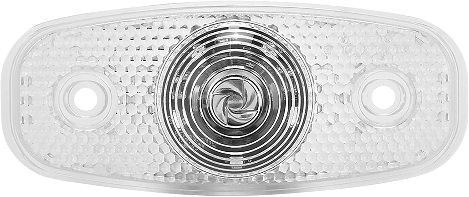 Maxxima 4.7" Heavy Duty Side Clearance Marker for Western Trailer, Amber Clear Lens