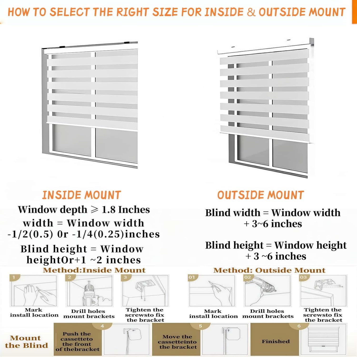 Cordless Zebra Blinds for Windows Free-Stop Dual Layer Day & Night Light Control Light Filtering Sheer Shades for Home Bedroom Office Easy to Install.White.77 W x (22" H to 120" H Customize)