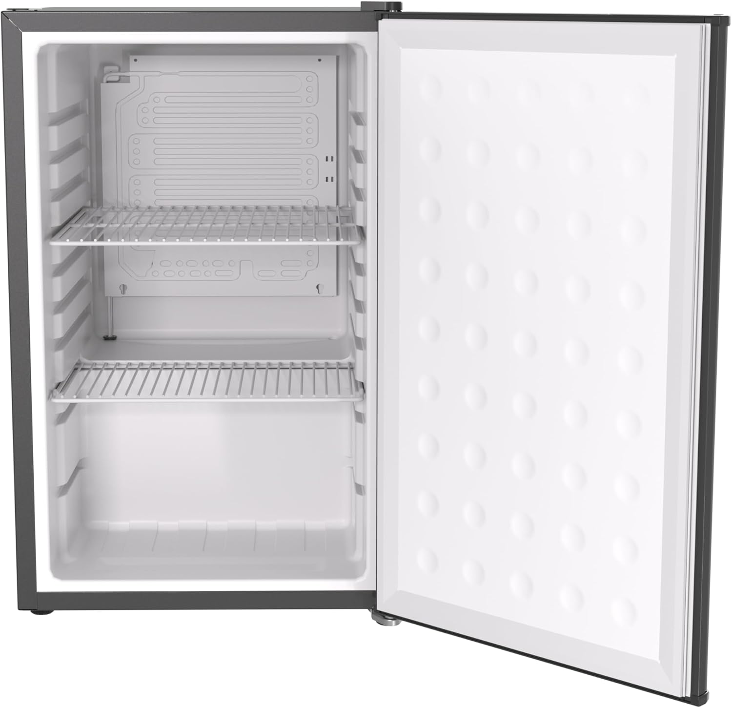 Premium Black Mini Fridge, 65L Undercounter Refrigerators, 90 Can Capacity, 2.3 Cu.ft. Freestanding Drink Fridge with Solid Door, Compact refrigerator with Reversible Door